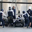 Valtteri Bottas (FIN) Williams FW36 makes a pit stop. Formula One Testing, Day Three, Bahrain International Circuit, Sakhir, Bahrain, Friday, 21 February 2014 © Sutton Images. No reproduction without permission