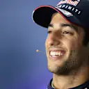 Daniel Ricciardo (AUS) Red Bull Racing in the Press Conference.
Formula One World Championship, Rd3, Bahrain Grand Prix, Qualifying, Bahrain International Circuit, Sakhir, Bahrain, Saturday 5 April 2014. © Sutton Motorsport Images