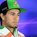 Sergio Perez (MEX) Force India in the Press Conference.
Formula One World Championship, Rd4, Chinese Grand Prix, Preparations, Shanghai, China, Thursday 17 April 2014. © Sutton Motorsport Images