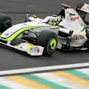 Jenson Button (GBR) Brawn Grand Prix BGP 001.
Formula One World Championship, Rd 16, Brazilian Grand Prix, Practice Day, Interlagos, Sao Paulo, Brazil, Friday 16 October 2009.
