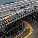SINGAPORE, SINGAPORE - SEPTEMBER 20: Lewis Hamilton of Great Britain driving the (44) Mercedes AMG Petronas F1 Team Mercedes W10 on track during practice for the F1 Grand Prix of Singapore at Marina Bay Street Circuit on September 20, 2019 in Singapore. (Photo by Mark Thompson/Getty Images)