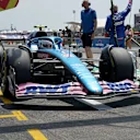 LE CASTELLET, FRANCE - JULY 23: Esteban Ocon (FRA), Alpine F1 takes part in the practice session at the Circuit Paul Ricard ahead of the Formula 1 Lenovo Grand Prix de France in Le Castellet, France on July 22, 2022. (Photo by Hasan Bratic/Anadolu Agency via Getty Images)