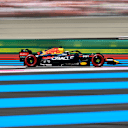 Red Bull Racing's Dutch driver Max Verstappen steers his car during the qualifying session ahead of the French Formula One Grand Prix at the Circuit Paul Ricard in Le Castellet, southern France, on July 23, 2022. (Photo by Sylvain THOMAS / AFP) (Photo by SYLVAIN THOMAS/AFP via Getty Images)