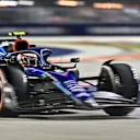 Williams' Canadian driver Nicholas Latifi drives during a practice session ahead of the Formula One Singapore Grand Prix night race at the Marina Bay Street Circuit in Singapore on September 30, 2022. (Photo by Lillian SUWANRUMPHA / AFP) (Photo by LILLIAN SUWANRUMPHA/AFP via Getty Images)