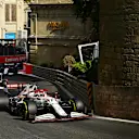 BAKU, AZERBAIJAN - JUNE 06: Kimi Raikkonen of Finland driving the (7) Alfa Romeo Racing C41 Ferrari during the F1 Grand Prix of Azerbaijan at Baku City Circuit on June 06, 2021 in Baku, Azerbaijan. (Photo by Dan Mullan - Formula 1/Formula 1 via Getty Images)