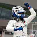 RED BULL RING, AUSTRIA - JUNE 30: Valtteri Bottas, Mercedes AMG F1, celebrates pole position during the Austrian GP at Red Bull Ring on June 30, 2018 in Red Bull Ring, Austria. (Photo by Steven Tee / LAT Images) © Motorsport Images Tel: +44(0)20 8267 3000