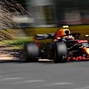Max Verstappen (NED) Red Bull Racing RB14 sparks at Formula One World Championship, Rd1, Australian Grand Prix, Practice, Melbourne, Australia, Friday 23 March 2018. © Sutton Images,Sutton Images