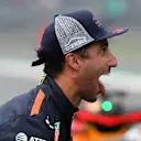 Pole sitter Daniel Ricciardo, Red Bull Racing celebrates at Formula One World Championship, Rd19, Mexican Grand Prix, Qualifying, Circuit Hermanos Rodriguez, Mexico City, Mexico, Saturday 27 October 2018.