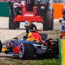 Daniel Ricciardo (AUS) Red Bull Racing RB13 crashes in Q3 at Formula One World Championship, Rd1, Australian Grand Prix, Qualifying, Albert Park, Melbourne, Australia, Saturday 25 March 2017. © Sutton Images
