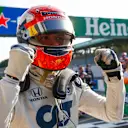 Race Winner Pierre Gasly, AlphaTauri celebrates in Parc Ferme 