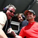 Vitantonio Liuzzi (ITA) Scuderia Toro Rosso talks with Giorgio Ascanelli (ITA) Scuderia Toro Rosso Technical Director.
Formula One World Championship, Rd 9, British Grand Prix, Qualifying Day, Silverstone, England, Saturday 7 July 2007.

 © Sutton Motorsport Images