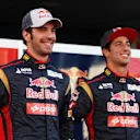 (L to R): Jean-Eric Vergne (FRA) Scuderia Toro Rosso and Daniel Ricciardo (AUS) Scuderia Toro Rosso. Scuderia Toro Rosso STR8 Launch, Jerez, Spain, Monday 4 February 2013. © Sutton Motorsport Images