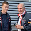(L to R): Daniil Kvyat (RUS) Scuderia Toro Rosso and Dr Helmut Marko (AUT) Red Bull Motorsport Consultant.
Formula One World Championship, Rd8, Austrian Grand Prix, Qualifying, Spielberg, Austria, Saturday 21 June 2014. © Sutton Motorsport Images