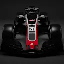 The Haas VF-18. © Haas F1 Team