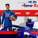 Pierre Gasly (FRA) Scuderia Toro Rosso and Brendon Hartley (NZL) Scuderia Toro Rosso with the new Scuderia Toro Rosso STR13 at Formula One Testing, Day One, Barcelona, Spain, 26 February 2018. © Sutton Images