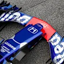 Scuderia Toro Rosso STR13 nose and front wing detail at Formula One Testing, Day One, Barcelona, Spain, 26 February 2018. © Sutton Images