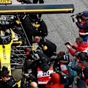Nico Hulkenberg (GER) Renault Sport F1 Team RS18 and photographers at Formula One Testing, Day One, Barcelona, Spain, 26 February 2018. © Sutton Images