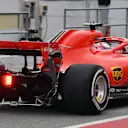 Kimi Raikkonen Ferrari SF-71H at Formula One Testing, Day One, Barcelona, Spain, 26 February 2018. Kimi Raikkonen (FIN) Ferrari SF-71H with aero sensor on rear wing and rear diffuser at Formula One Testing, Day One, Barcelona, Spain, 26 February 2018.