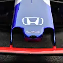 Scuderia Toro Rosso STR13 nose detail at Formula One Testing, Day One, Barcelona, Spain, 26 February 2018.