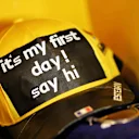 Cap worn by Esteban Ocon (FRA) Renault F1 Team.
03.12.2019. Formula 1 Testing, Yas Marina Circuit, Abu Dhabi, Tuesday.
 - www.xpbimages.com, EMail: requests@xpbimages.com Â© Copyright: Bearne / XPB Images