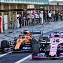 Lance Stroll (CDN) Racing Point F1 Team RP19 and Carlos Sainz Jr (ESP) McLaren MCL34 in the pits.
04.12.2019. Formula 1 Testing, Yas Marina Circuit, Abu Dhabi, Wednesday.
- www.xpbimages.com, EMail: requests@xpbimages.com © Copyright: Batchelor / XPB Images