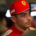 Charles Leclerc (MON) Ferrari with the media.
30.11.2019. Formula 1 World Championship, Rd 21, Abu Dhabi Grand Prix, Yas Marina Circuit, Abu Dhabi, Qualifying Day.
 - www.xpbimages.com, EMail: requests@xpbimages.com © Copyright: Bearne / XPB Images