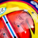 SHANGHAI, CHINA - APRIL 11: The 1000th F1 GP helmet of Alex Albon of Scuderia Toro Rosso and Thailand during previews ahead of the F1 Grand Prix of China at Shanghai International Circuit on April 11, 2019 in Shanghai, China. (Photo by Peter Fox/Getty Images)