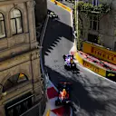 BAKU CITY CIRCUIT, AZERBAIJAN - APRIL 28: Daniel Ricciardo, Renault R.S.19, leads Alexander Albon, Toro Rosso STR14 during the Azerbaijan GP at Baku City Circuit on April 28, 2019 in Baku City Circuit, Azerbaijan. (Photo by Jerry Andre / Sutton Images)