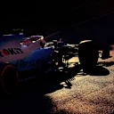 BAKU CITY CIRCUIT, AZERBAIJAN: Robert Kubica, Williams FW42, negotiates the tight 'Old Town' section of the track at dusk (Photo by Mario Renzi)