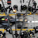 SHANGHAI INTERNATIONAL CIRCUIT, CHINA - APRIL 14: Kevin Magnussen, Haas VF-19, makes a pit stop during the Chinese GP at Shanghai International Circuit on April 14, 2019 in Shanghai International Circuit, China. (Photo by Steven Tee / LAT Images)