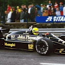 Ayrton Senna (BRA) Lotus 98T finished the race in second position. Belgian Grand Prix, Rd 5, Spa-Francorchamps, Belgium, 25 May 1986. 