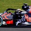 NORTHAMPTON, ENGLAND - FEBRUARY 13: Max Verstappen of the Netherlands driving the (33) Aston Martin