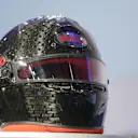 The front of the visor has been lowered by 10mm, which has been implemented to increase safety during impact from debris. © FIA