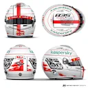 Renders of Charles Leclerc's helmet for the Abu Dhabi Grand Prix