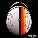 And on the top, of course, are the stars that Schumacher had on the top of his own headgear throughout his glittering career