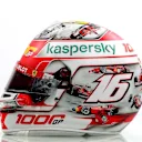 Championship winners of Michael Schumacher and Niki Lauda feature on the helmet..