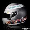 Vettel's 2020 Turkish GP helmet includes a diverse crowd of people