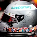 Side view of Vettel's Turkish Grand Prix helmet
