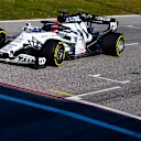 Danil Kvyat of Russia and Scuderia AlphaTauri performs during the filming day in Misano, Italy on