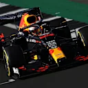 Max Verstappen at the wheel of the RB16