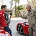 Leclerc and Lelouch in conversation in Casino Square
