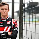 NüRBURGRING, GERMANY - OCTOBER 08: Callum Ilott, Haas F1 during the Eifel GP at Nürburgring on Thursday October 08, 2020, Germany. (Photo by Andy Hone)