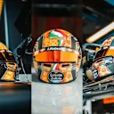 Lando Norris's pizza-themed helmet for Monza