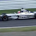 In 2000, Williams switched to blue and white from a more garish scheme the year before, with BMW engines behind the driver