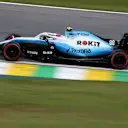 The 2019 Williams FW42 had prominent Rokit branding, but not as much red as the 2020 livery