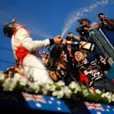 Hamilton finished just two points ahead of his team mate Button and moved to Mercedes for 2013.