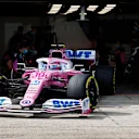 Lance Stroll, Racing Point RP20, leaves the garage