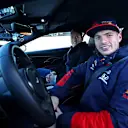 ...before 'treating' him to a few laps in an Aston Martin