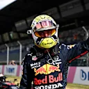 SPIELBERG, AUSTRIA - JULY 03: Pole position qualifier Max Verstappen of Netherlands and Red Bull Racing celebrates in parc ferme during qualifying ahead of the F1 Grand Prix of Austria at Red Bull Ring on July 03, 2021 in Spielberg, Austria. (Photo by Christian Bruna - Pool/Getty Images)
