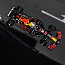 BAKU, AZERBAIJAN - JUNE 04: Max Verstappen of the Netherlands driving the (33) Red Bull Racing RB16B Honda on track during practice ahead of the F1 Grand Prix of Azerbaijan at Baku City Circuit on June 04, 2021 in Baku, Azerbaijan. (Photo by Clive Rose/Getty Images)